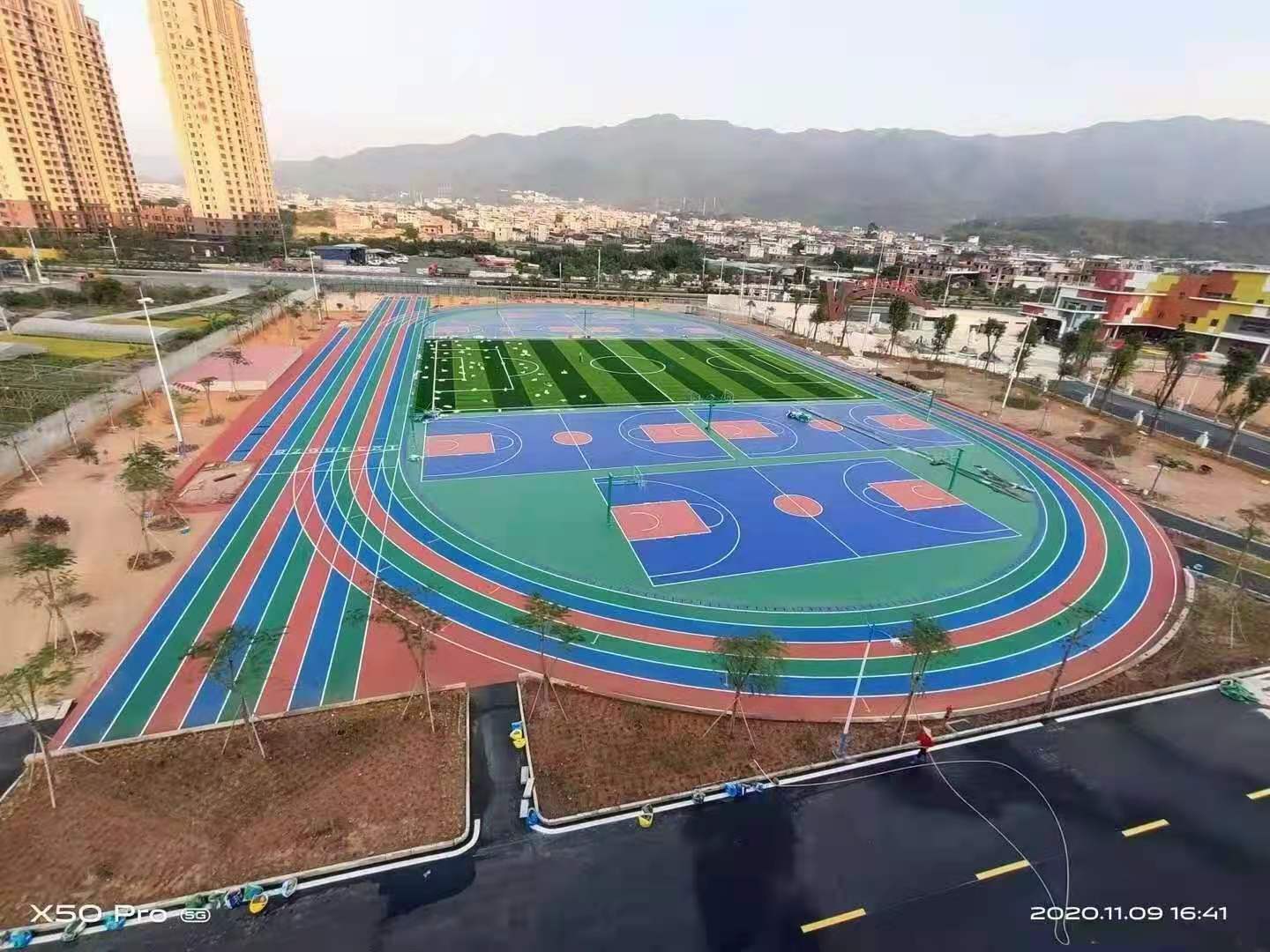 四川硅PU球場施工